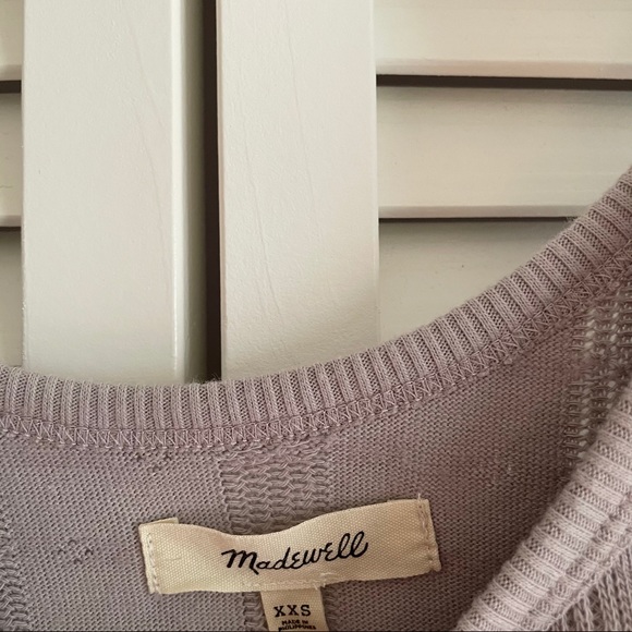 Madewell Pointelle Ribbed Knit Tee Size XXS - Picture 9 of 11